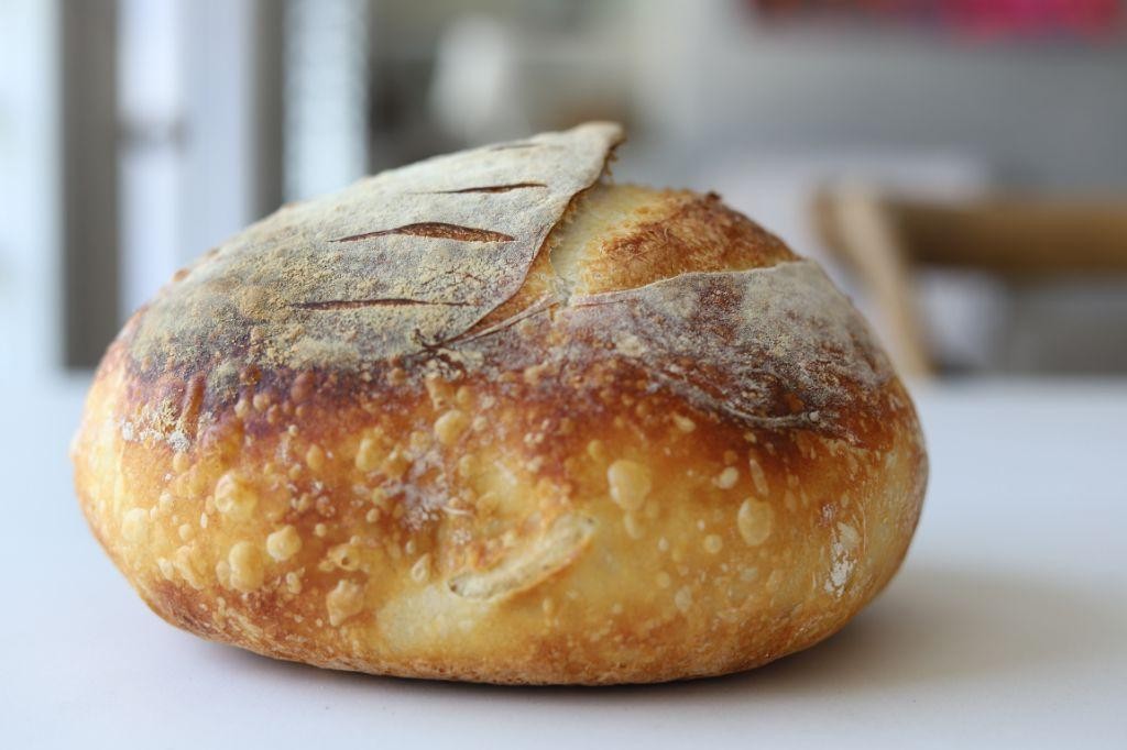 Homemade Sourdough Bread with a Crispy Crust