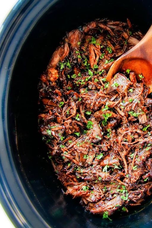Honey Balsamic Slow Cooker Beef Roast