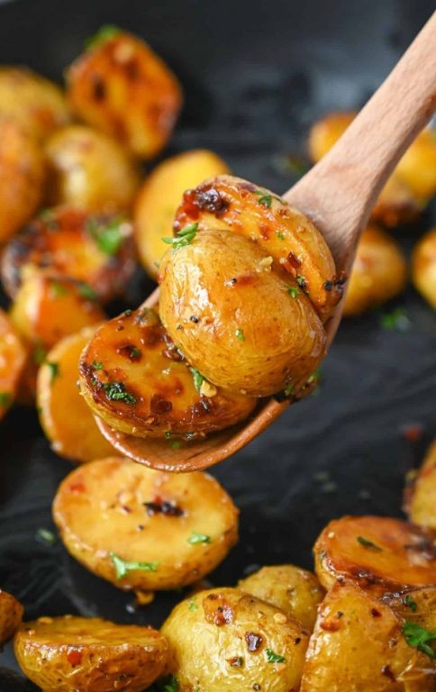 Honey Butter Glazed Mini Potatoes