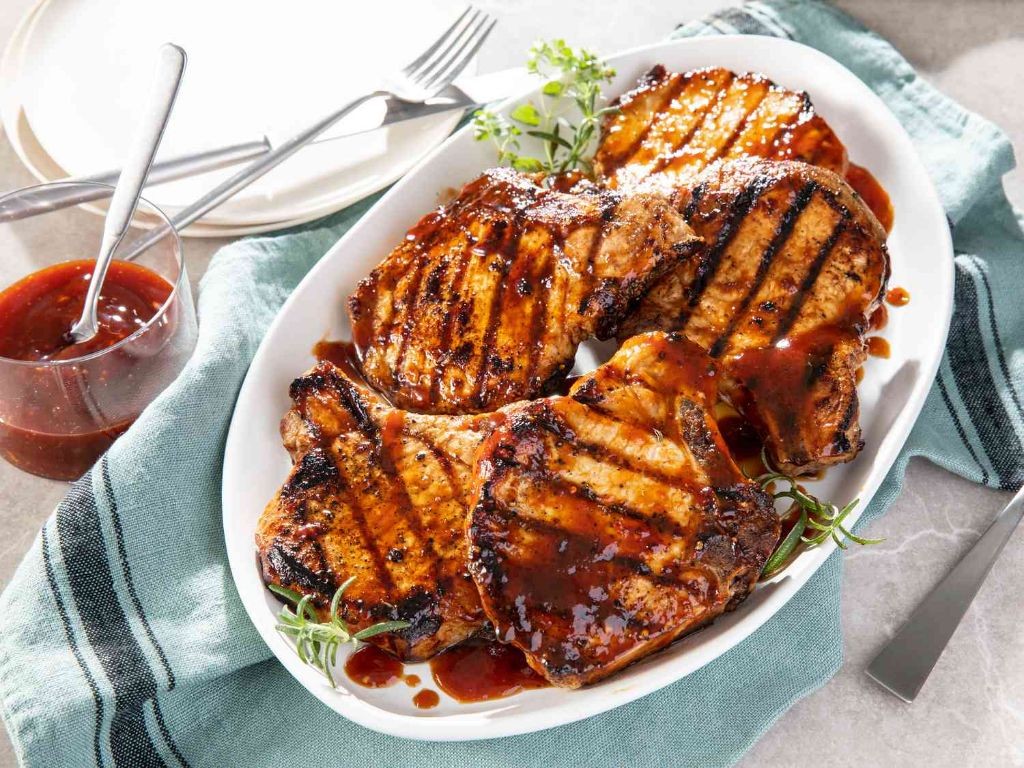 Honey Garlic Glazed Pork Chops