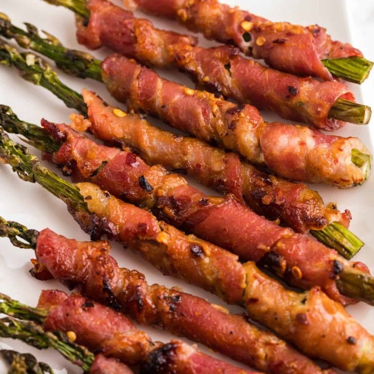 Honey Mustard Bacon Wrapped Asparagus