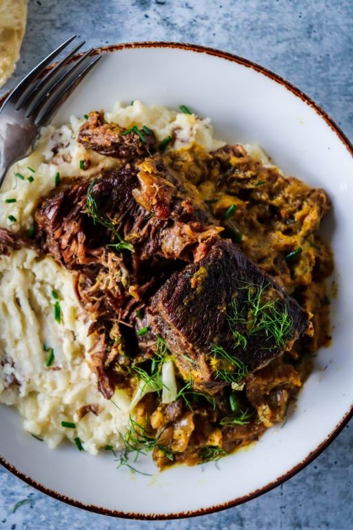 Honey Mustard Braised Short Ribs