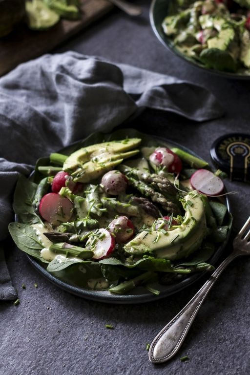 Honey Mustard Dressed Cold Asparagus Salad