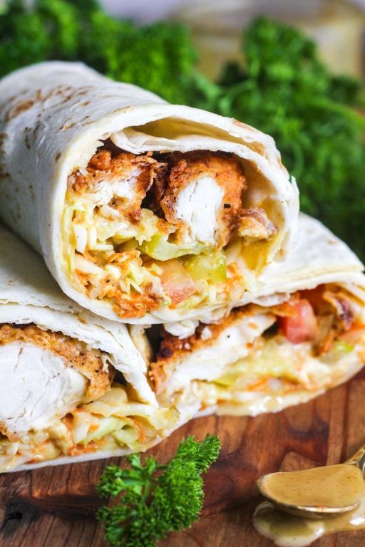 Honey Mustard Fried Chicken Wrap
