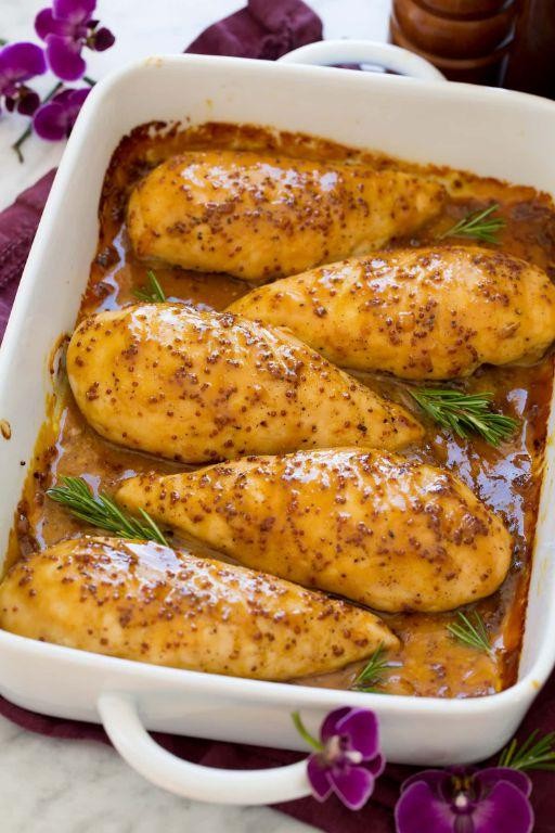 Honey Mustard Glazed Baked Chicken Breast
