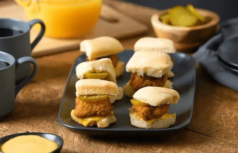 Honey Mustard Glazed Chicken and Biscuit Sliders