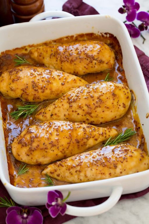 Honey Mustard Glazed Split Chicken Breast