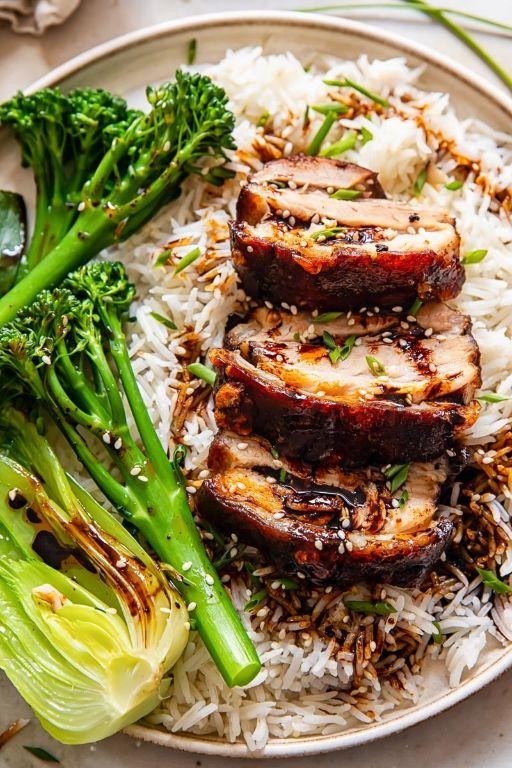 Honey Soy Glazed Thin Sliced Pork