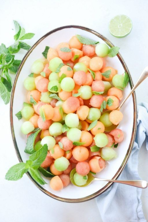 Honey-Lime Melon Cool Whip Salad