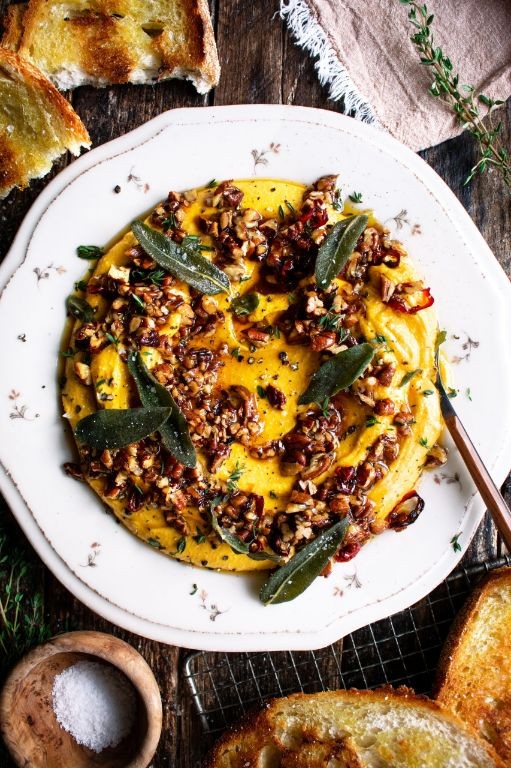 Honey-Roasted Banana Squash with Feta and Mint