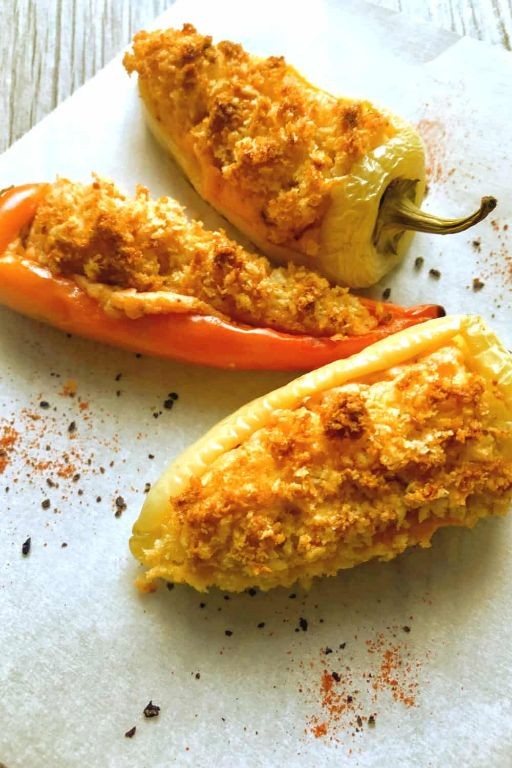 Hot Brown Stuffed Peppers