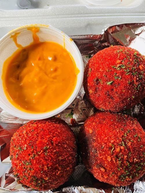 Hot Cheeto Meatballs