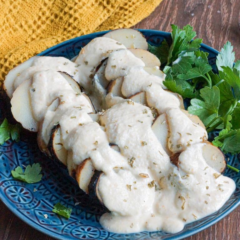 Huancaina-Stuffed Baked Potatoes