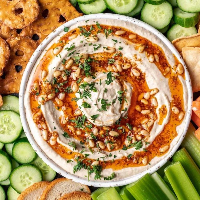 Hummus with Pine Nuts