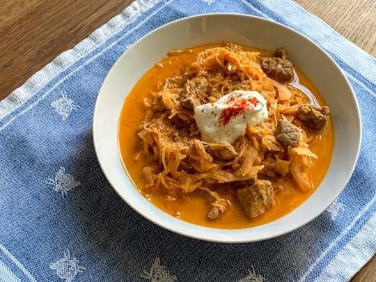 Hungarian Sauerkraut Goulash