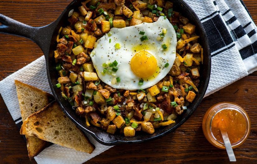 Idaho Potato Hash with Eggs