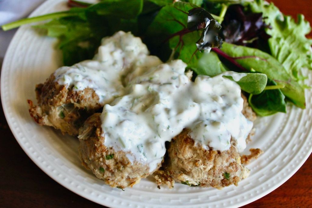 Indian Beef Meatballs in Yogurt Sauce
