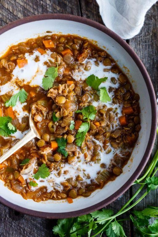 Indian Spiced Meatball Soup with Lentils