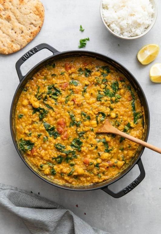 Indian-Style Kale and Lentil Stew