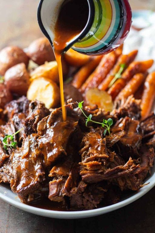 Instant Pot Arm Roast with Gravy