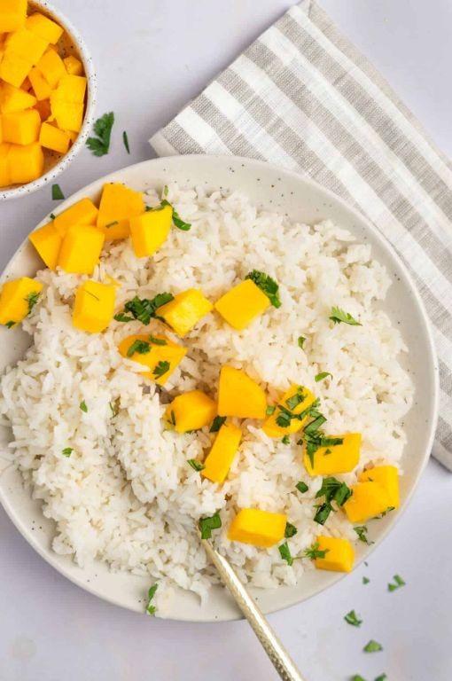 Instant Pot Coconut Lime Rice with Mango