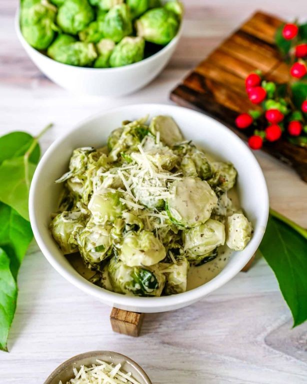 Instant Pot Garlic Parmesan Brussels Sprouts