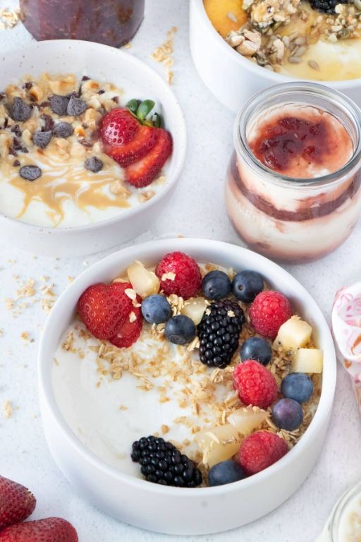 Instant Pot Greek Yogurt with Honey and Berries