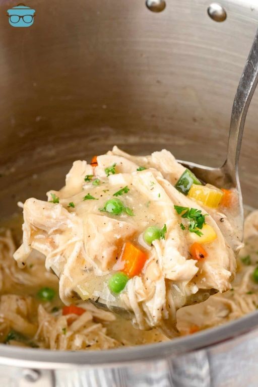Instant Pot Shredded Chicken Pot Pie
