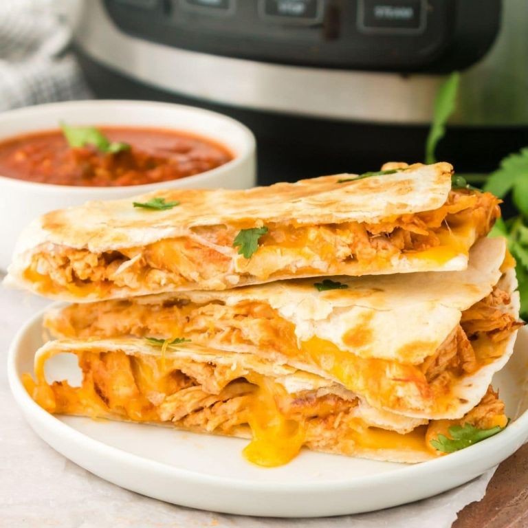 Instant Pot Shredded Chicken Quesadillas