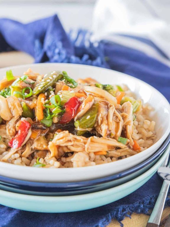 Instant Pot Shredded Chicken Stir-Fry