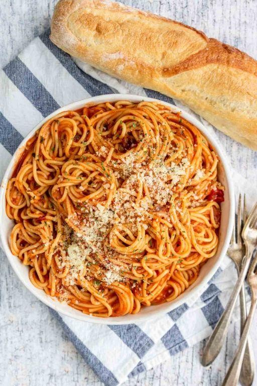 Instant Pot Spaghetti with Marinara