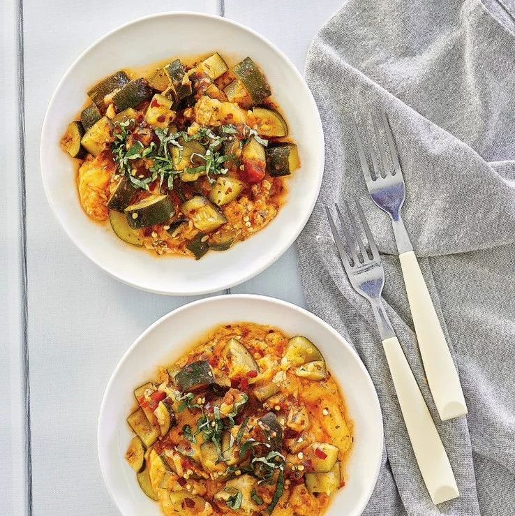 Instant Pot Zucchini and Tomato Parmesan