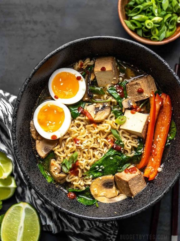 Instant Ramen Upgrade with Egg and Veggies