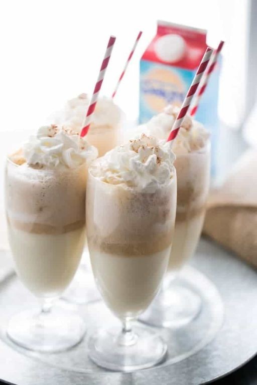 Irish Cream and Eggnog Float