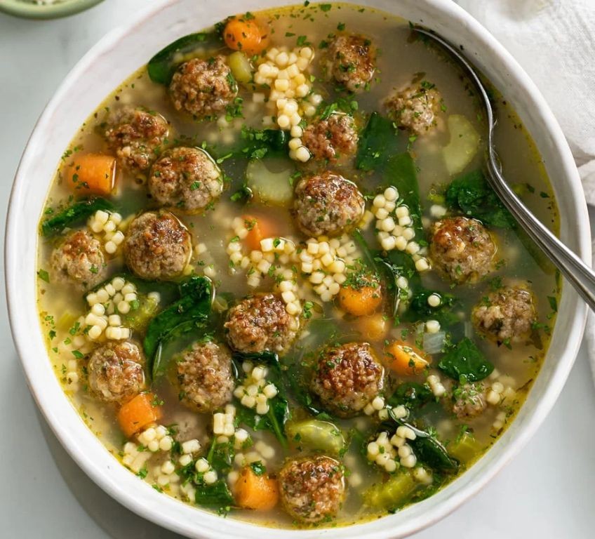 Italian Wedding Soup with Meatballs