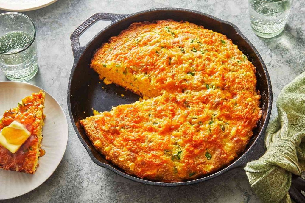 Jalapeño Cheddar Cast Iron Skillet Cornbread