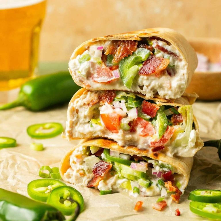 Jalapeño Cheddar Fried Chicken Wrap