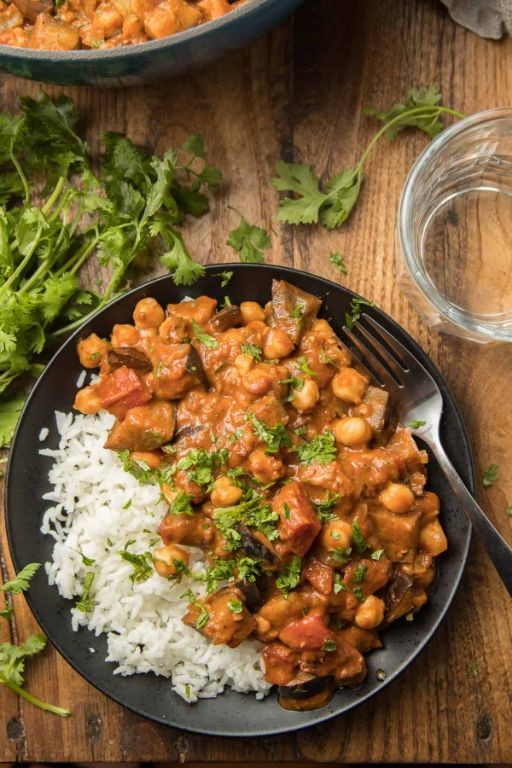 Japanese Eggplant Curry with Coconut Milk
