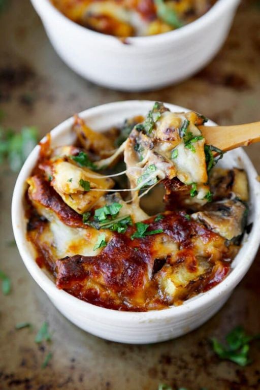 Japanese Eggplant Gratin with Cheese and Miso