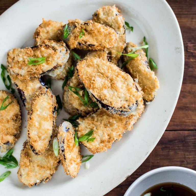 Japanese Eggplant Tempura with Dipping Sauce
