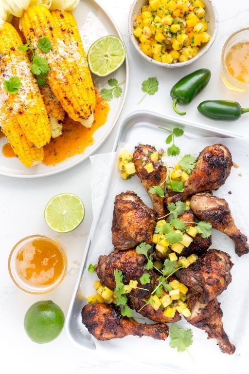 Jerk Chicken Wings with Pineapple Salsa