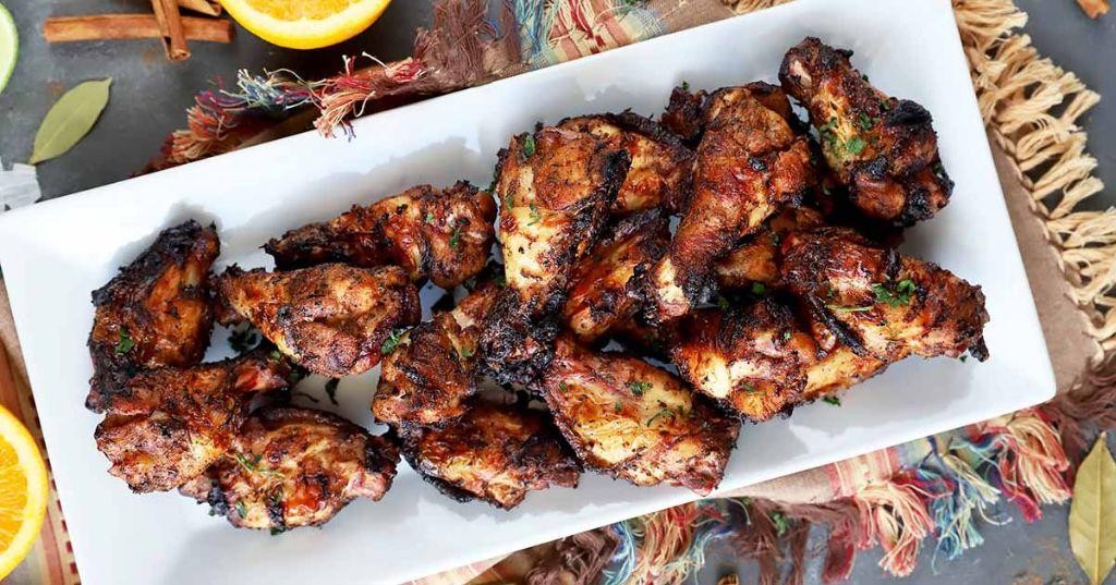 Jerk Spice Grilled Chicken Wings