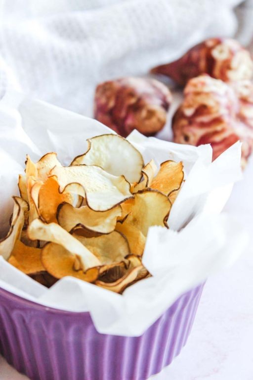 Jerusalem Artichoke Chips with Sea Salt