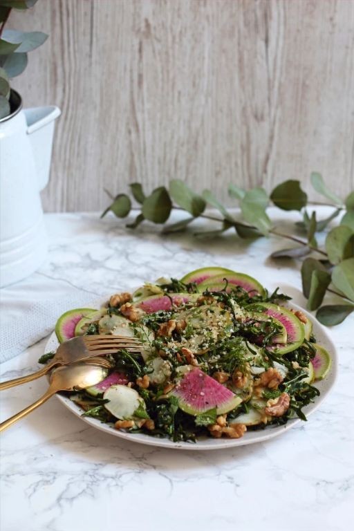Jerusalem Artichoke Salad with Lemon Vinaigrette