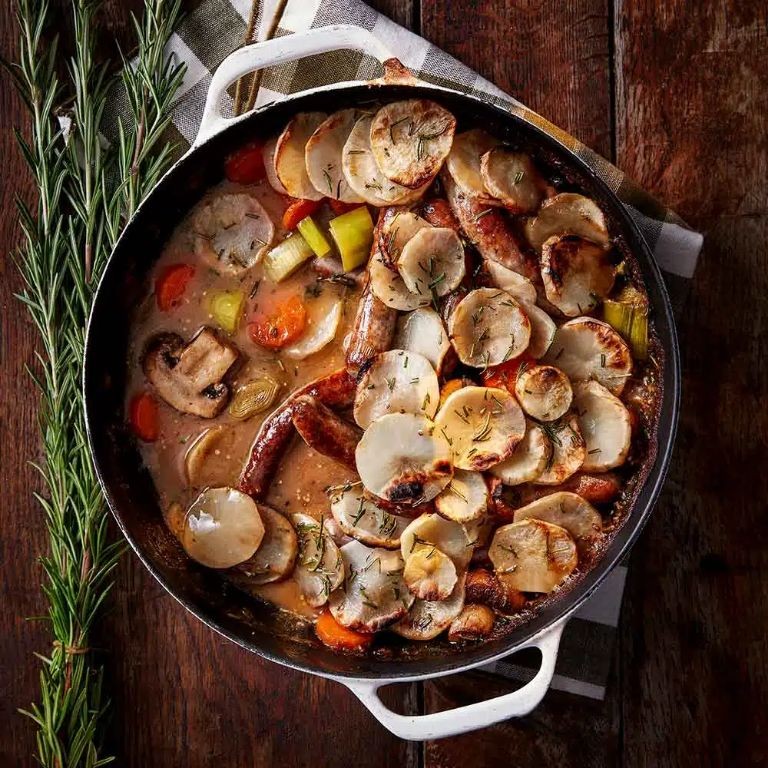 Jerusalem Artichoke and Mushroom Casserole