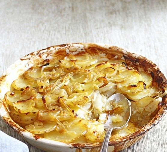 Jerusalem Artichoke and Potato Gratin