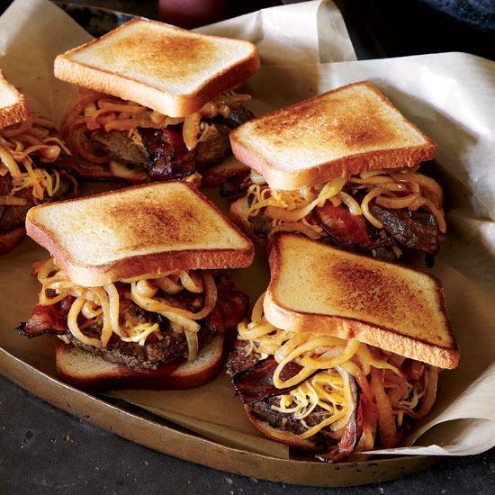 Juicy BBQ Bacon Burgers with Smoked Gouda