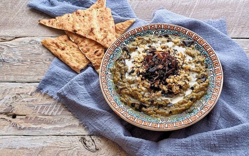 Kashk-e Bademjan (Eggplant and Whey Dip)