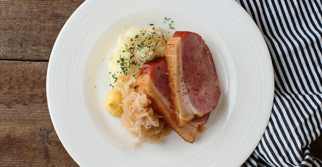 Kasseler with Sauerkraut and Potatoes