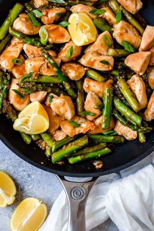 Keto Asparagus and Chicken Stir-Fry